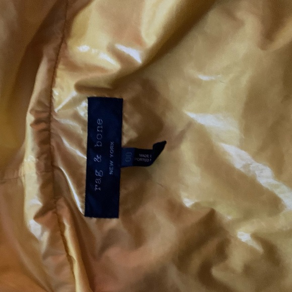 Rag & bone yellow rain jacket - Picture 5 of 5